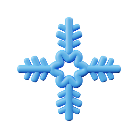 Copos de nieve  3D Icon