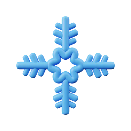 Copos de nieve  3D Icon