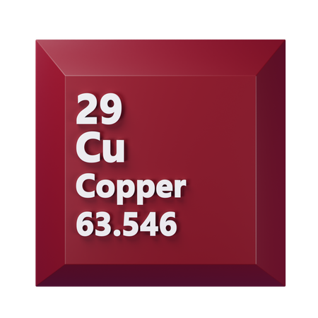 Copper  3D Icon