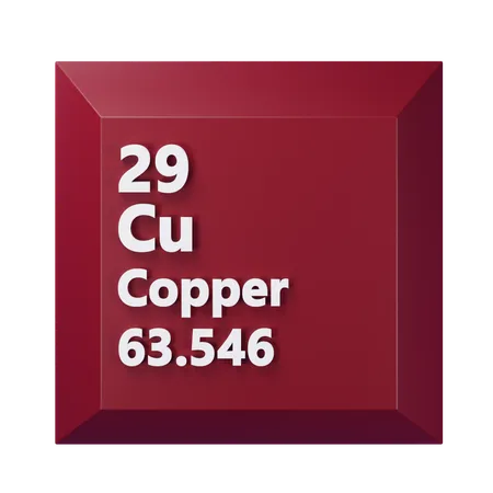 Copper  3D Icon