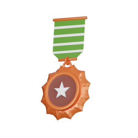 Copper medal  3D Icon