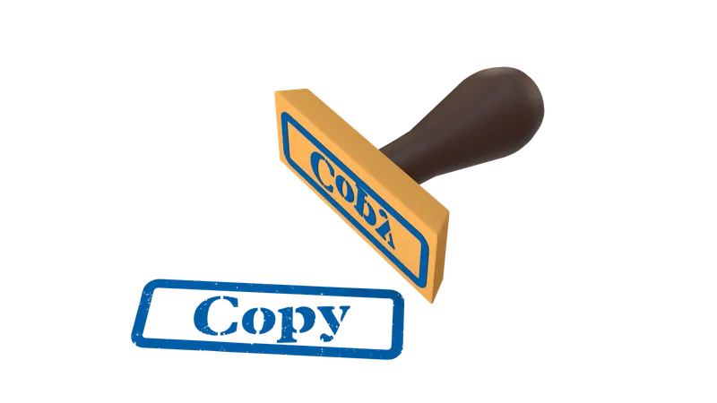 Copy  3D Icon