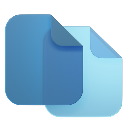 Copy  3D Icon