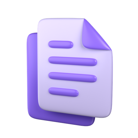 Copy Document  3D Icon