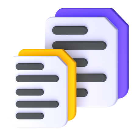 Copy File  3D Icon