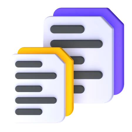 Copy File  3D Icon