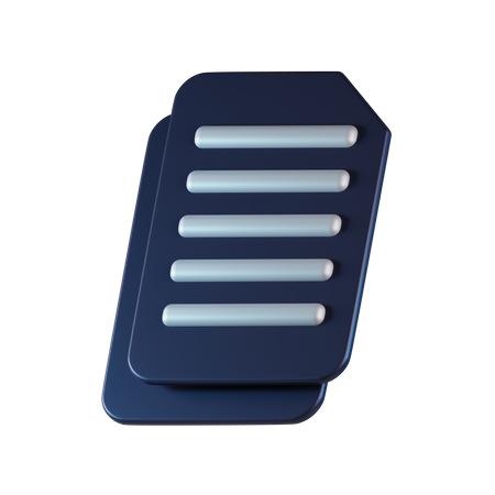 Copy File  3D Icon