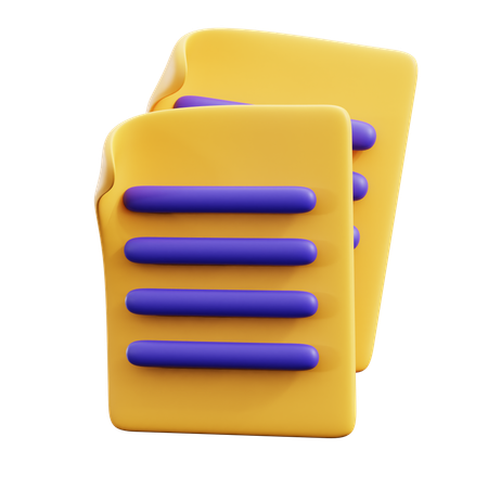 Copy File  3D Icon