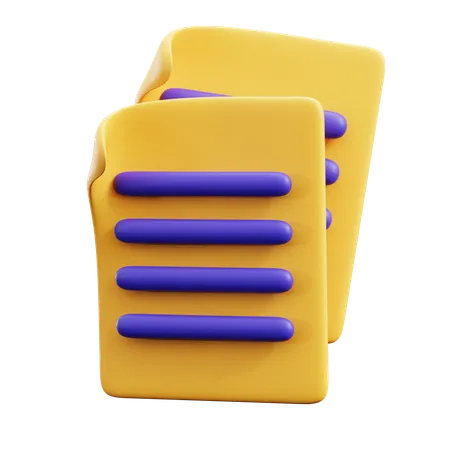 Copy File  3D Icon