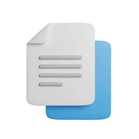 Copy File  3D Icon