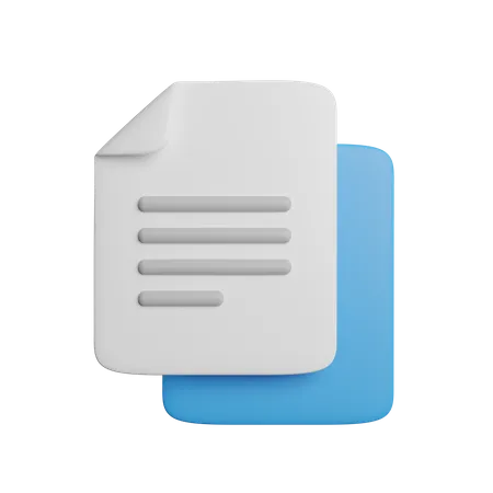 Copy File  3D Icon