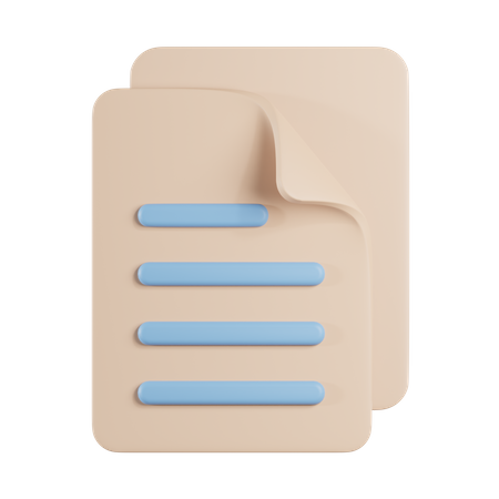 Copy File  3D Icon