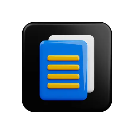 Copy File  3D Icon