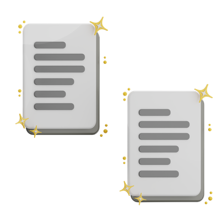 Copy File  3D Icon