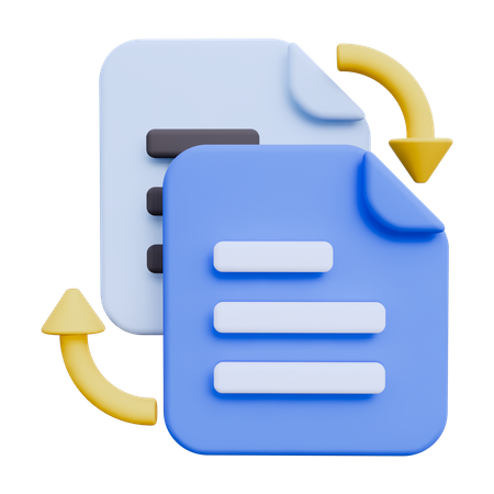 Copy Files  3D Icon