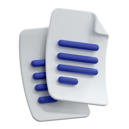 Copy Files  3D Icon