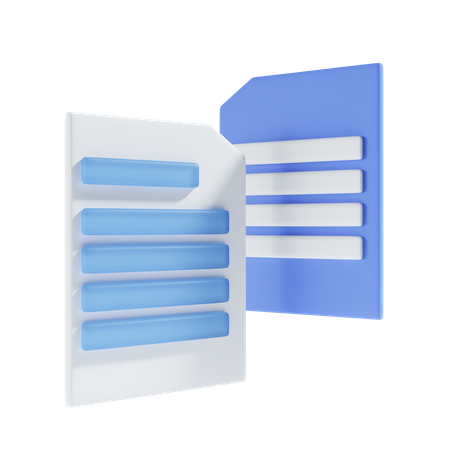 Copy files  3D Icon