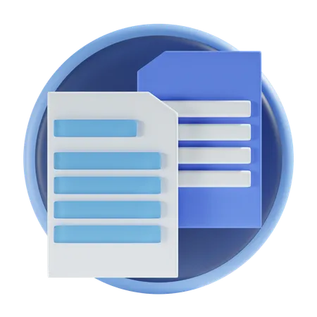 Copy files  3D Icon