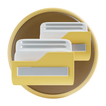 Copy folder  3D Icon