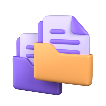 Copy Folder  3D Icon