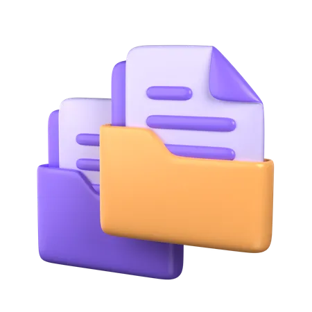 Copy Folder  3D Icon