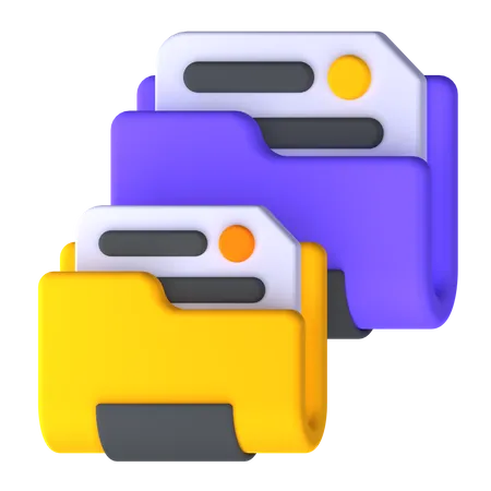 Copy Folder  3D Icon