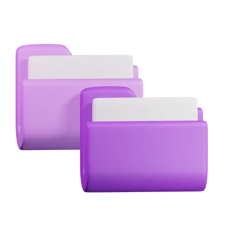 Copy Folder  3D Icon