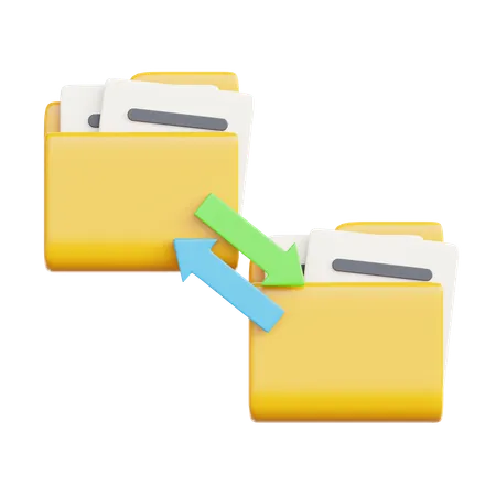 Copy Folder  3D Icon