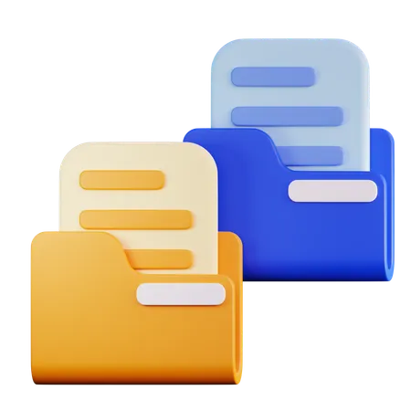 Copy Folder  3D Icon