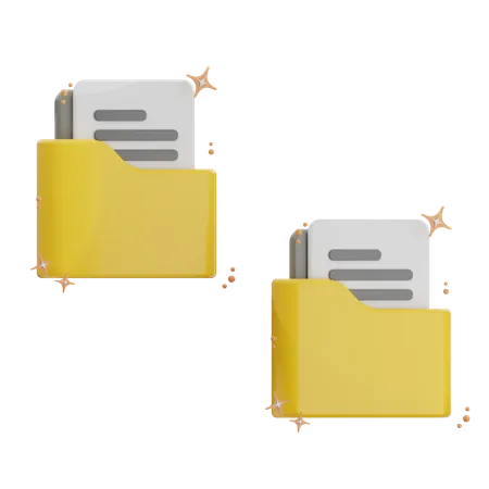 Copy Folder  3D Icon