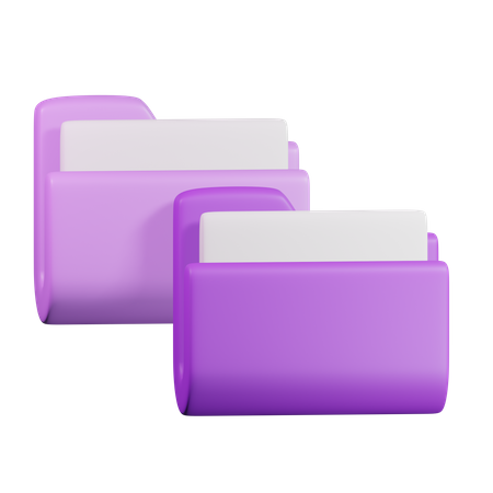 Copy Folder  3D Icon
