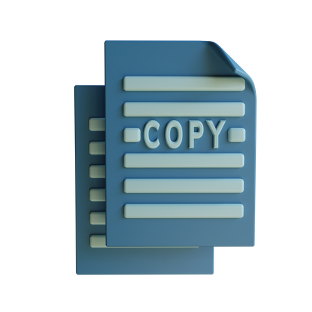 Copy Icon  3D Icon