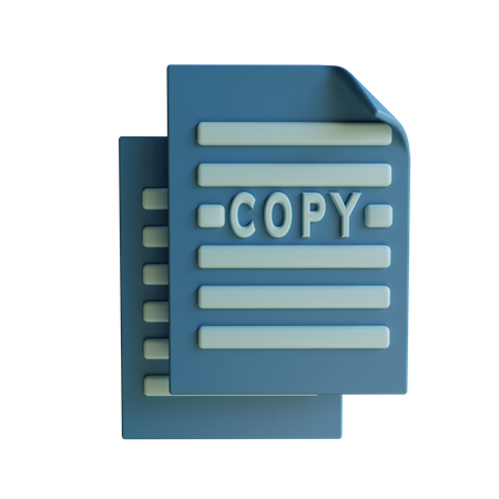 Copy Icon 3D Icon