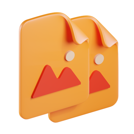 Copy Image  3D Icon