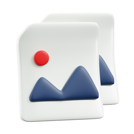 Copy Image  3D Icon