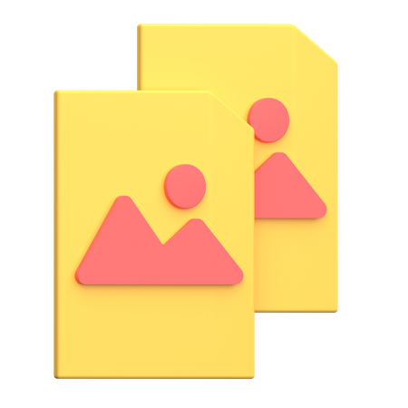 Copy Image  3D Icon