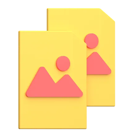 Copy Image  3D Icon