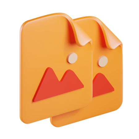 Copy Image  3D Icon