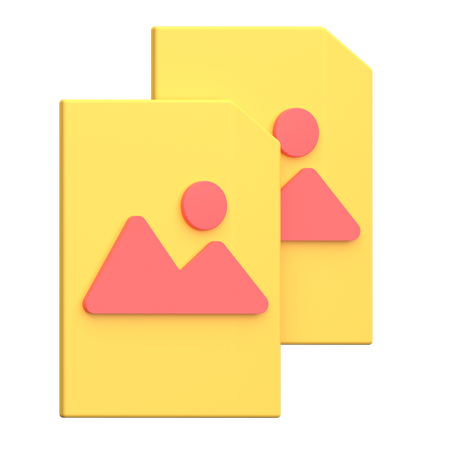 Copy Image  3D Icon