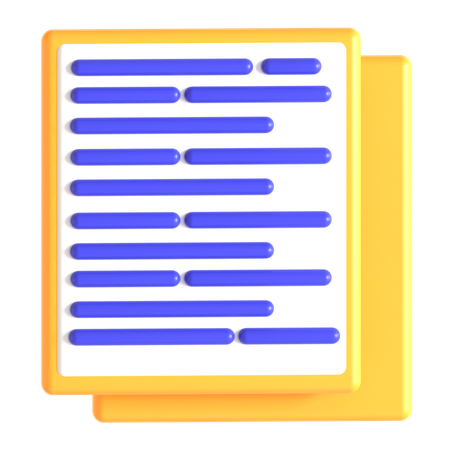 Copy Page  3D Icon
