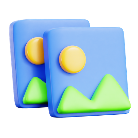 Copy Picture  3D Icon