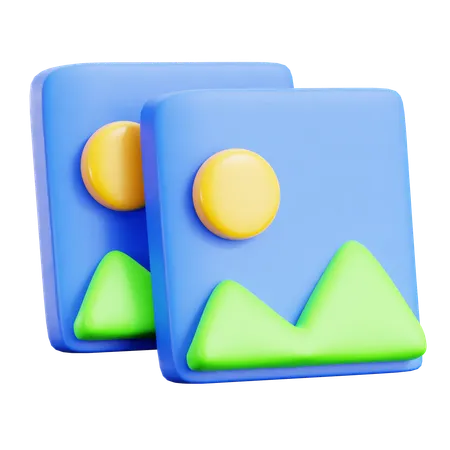 Copy Picture  3D Icon