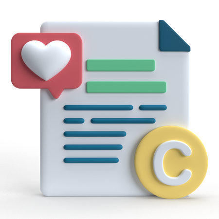 Copyright  3D Icon