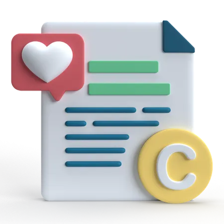Copyright  3D Icon