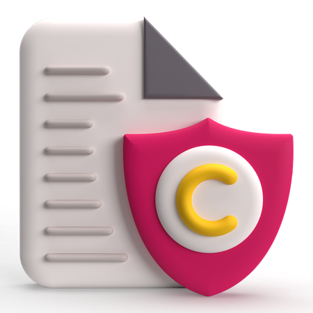 Copyright  3D Icon