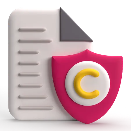 Copyright  3D Icon