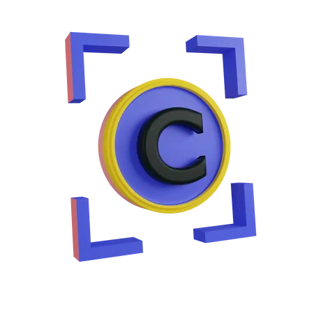 Copyright 3 D Illustration Contains PNG BLEND GLTF And OBJ Files 3D Icon