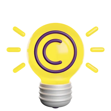 Copyright License Content 3D Icon