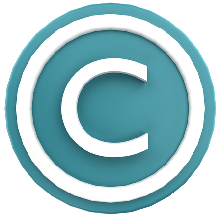 Copyright Sign  3D Icon