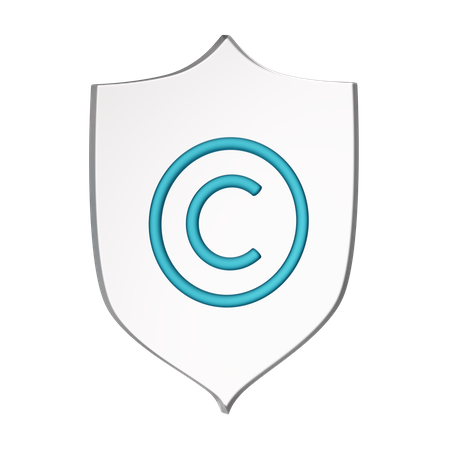 Copyright-Zeichen  3D Icon